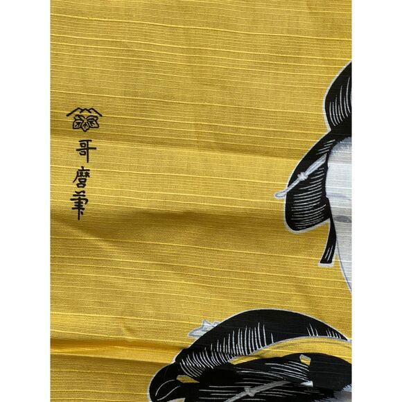 Vintage Ukiyo-E "Three Beauties" Kitagawa Utamaro Japanese, Scarf, Wall Hanging - Picture 5 of 7